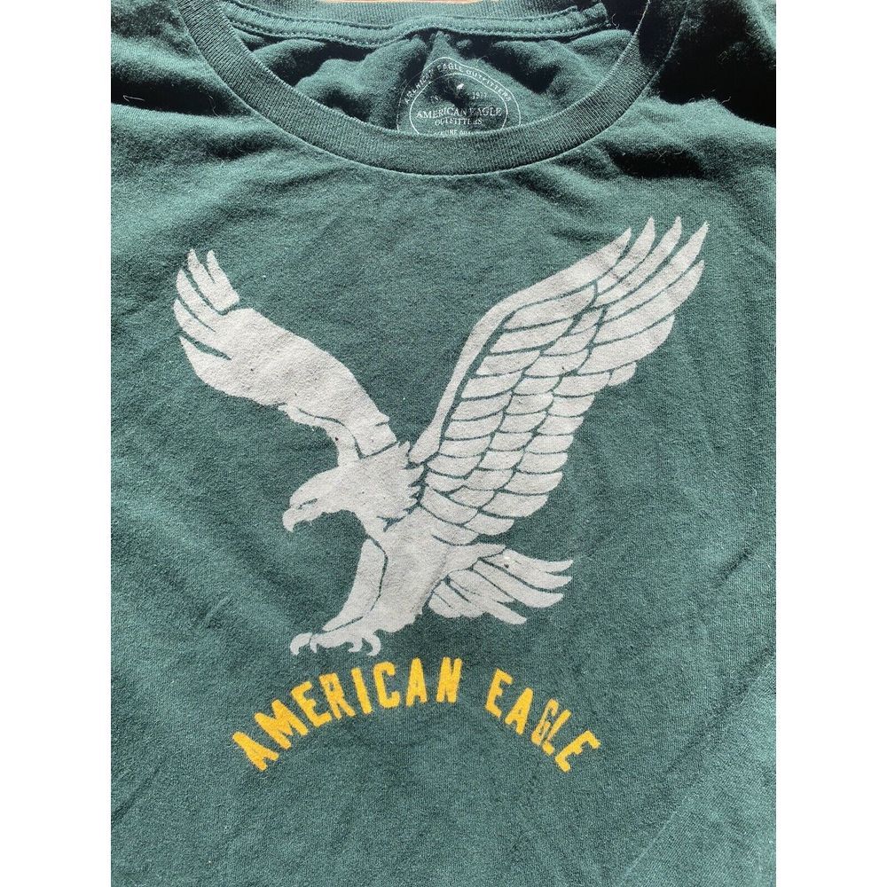 American Eagle Outfitters‎ Athletic Fit Green Long Sleeved Shirt Size Medium - Picture 3 of 4